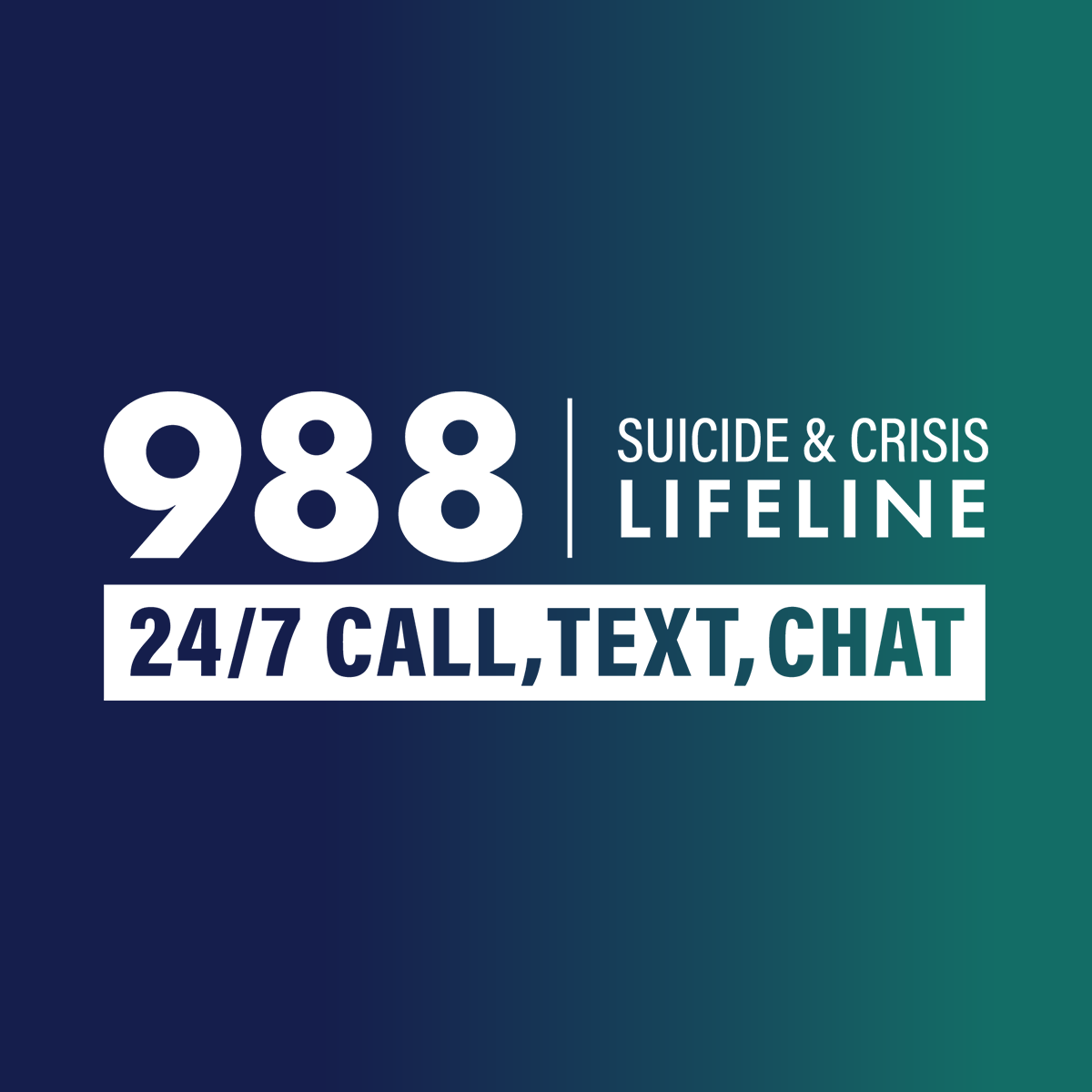 988 Suicide & Crisis Lifeline